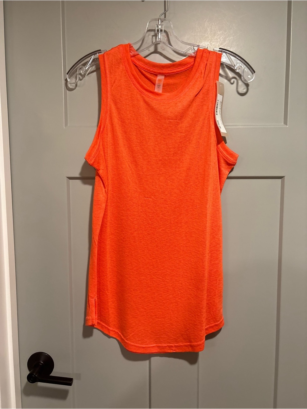 Mono B Neon Orange Sleeveless Tank